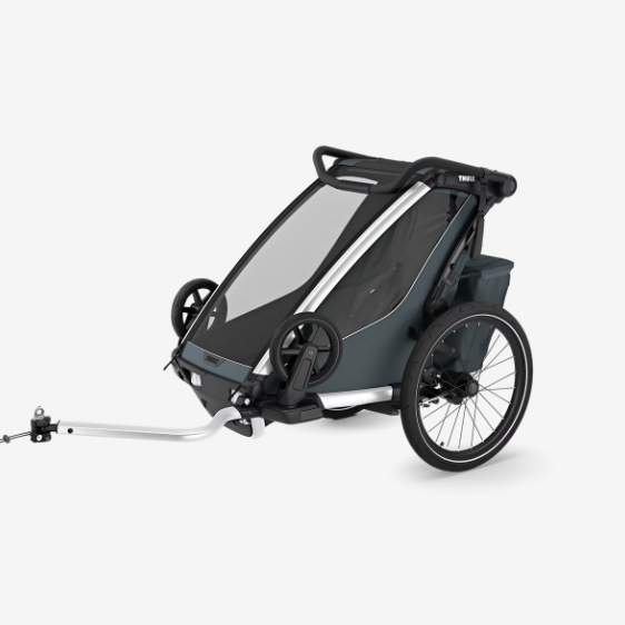 Lastekäru ühele lapsele THULE Chariot Cross 2 single, Dark Slate (tumehall)